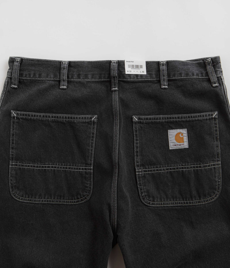 Carhartt Simple Pants in Heavy Stone Washed Black