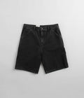 Carhartt Single Knee Shorts in Black Stone Washed