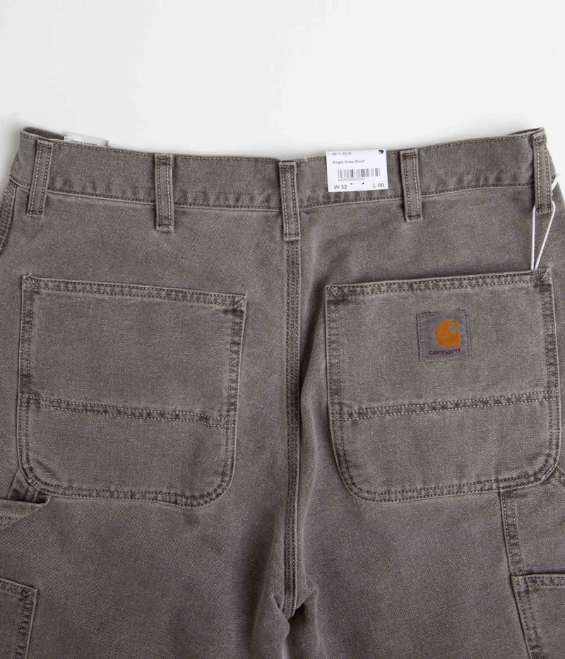 Carhartt Single Knee Shorts in Faded Black
