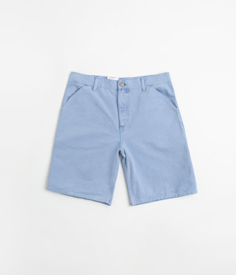 Carhartt Single Knee Shorts in Faded Piscine