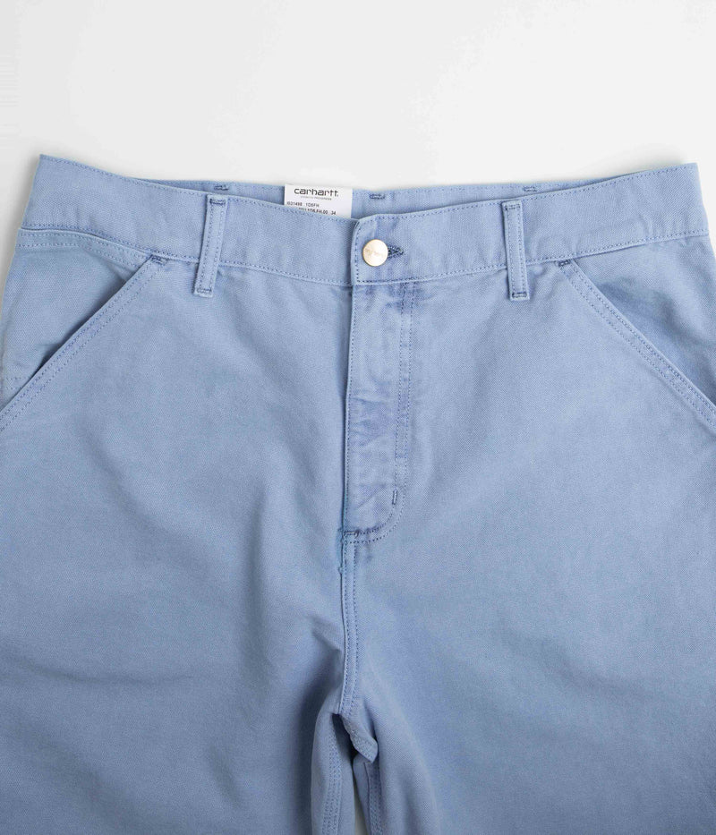 Carhartt Single Knee Shorts in Faded Piscine