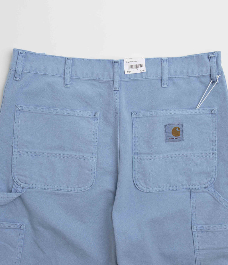 Carhartt Single Knee Shorts in Faded Piscine