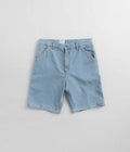 Carhartt Single Knee Shorts in Heavy Stone Bleached Blue