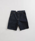 Carhartt Single Knee Shorts in Rinsed Blue
