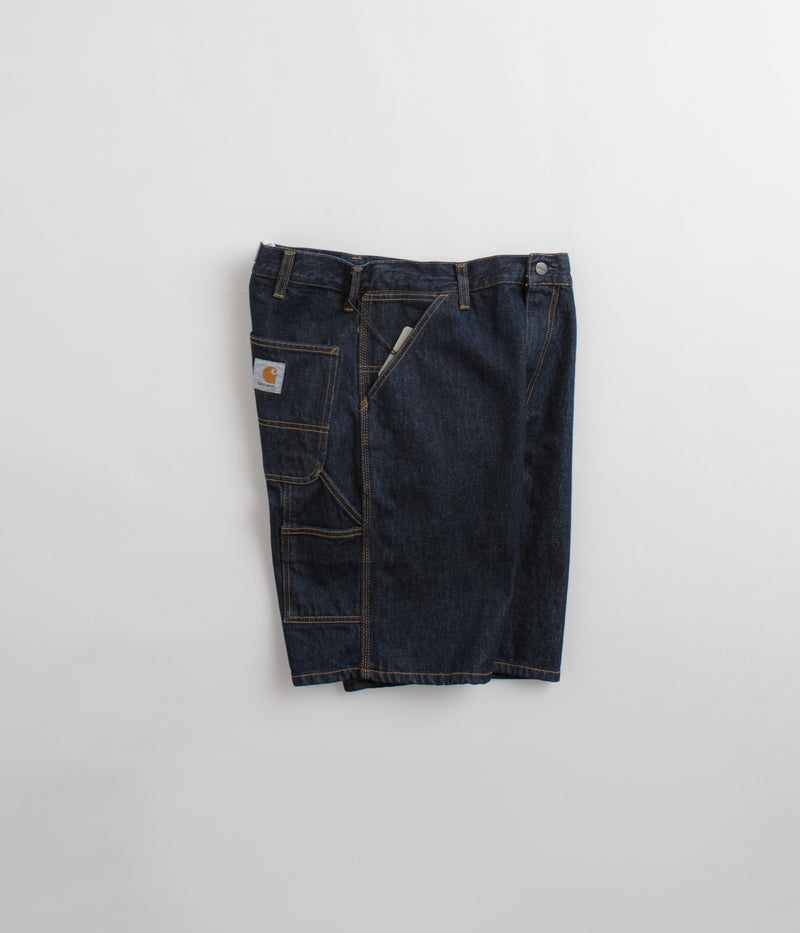 Carhartt Single Knee Shorts in Rinsed Blue