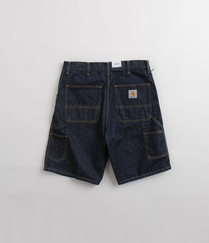 Carhartt Single Knee Shorts in Rinsed Blue
