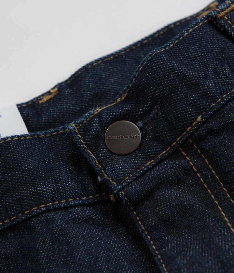 Carhartt Single Knee Shorts in Rinsed Blue