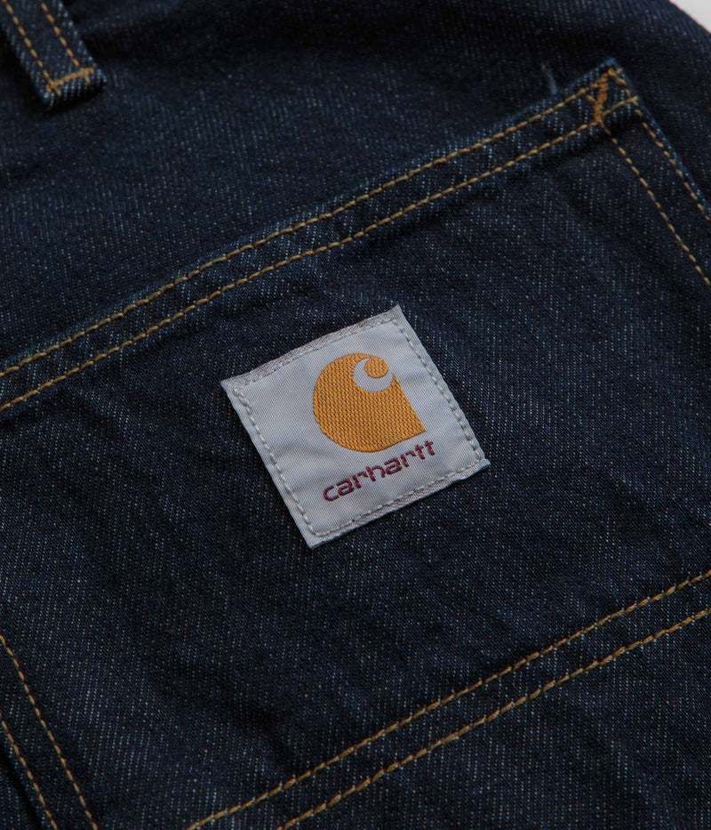 Carhartt Single Knee Shorts in Rinsed Blue