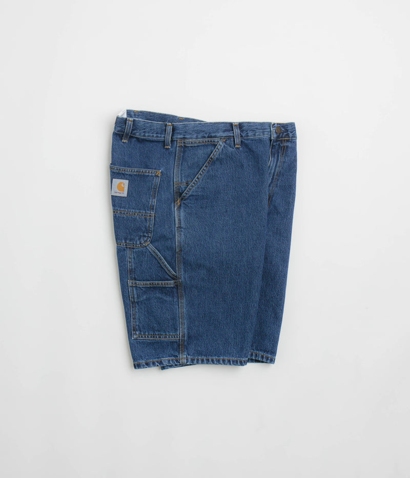 Carhartt Single Knee Shorts in Stone Washed Blue