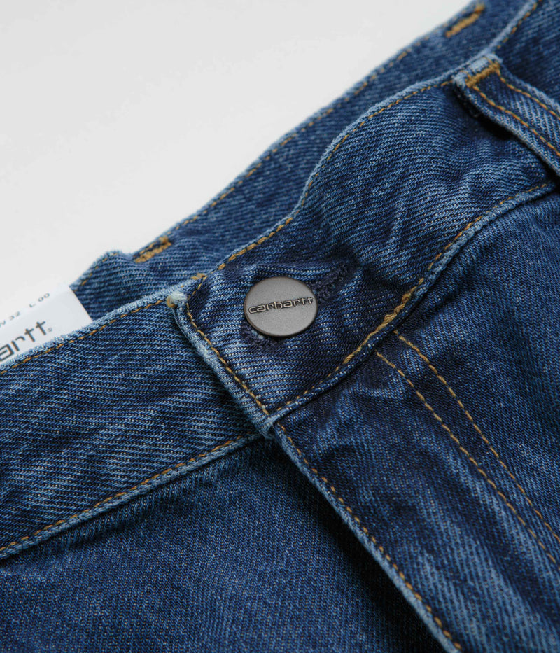 Carhartt Single Knee Shorts in Stone Washed Blue