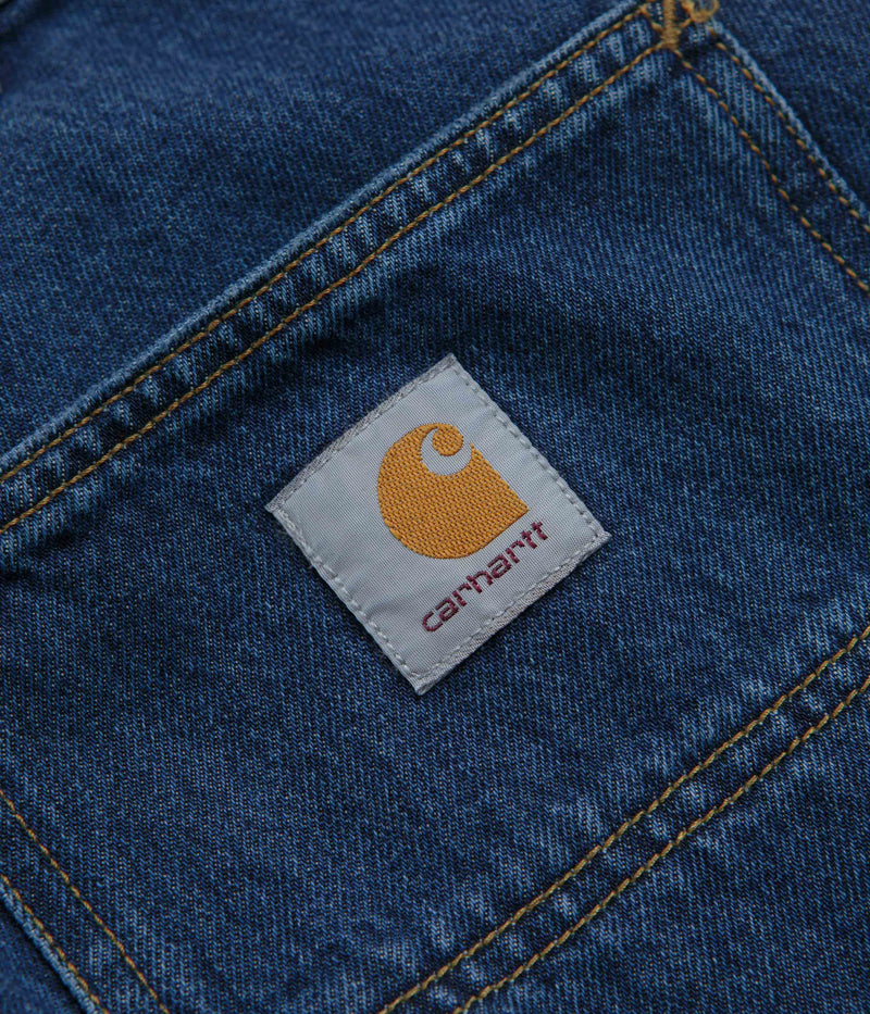 Carhartt Single Knee Shorts in Stone Washed Blue