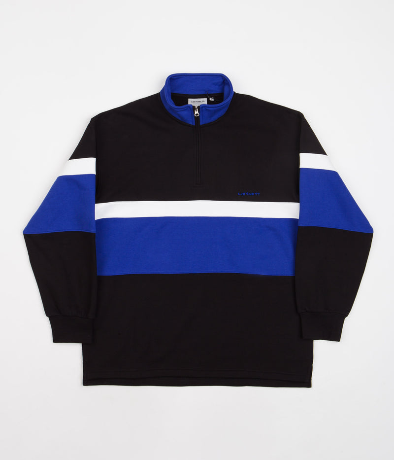 Carhartt Trin Crewneck Sweatshirt in Black and White / Lazurite