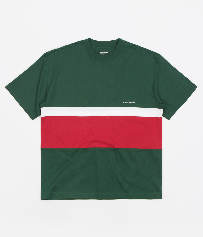 Carhartt Trin T-Shirt in Treehouse and White / Arcade