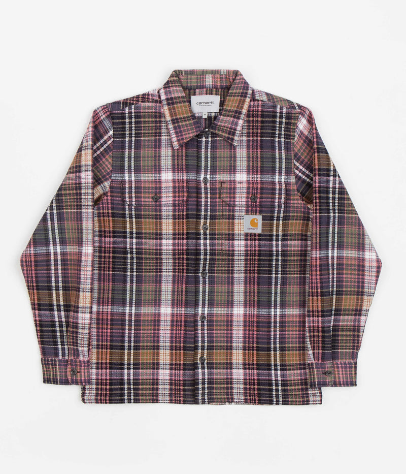 Carhartt Valmon Shirt in Valmon Check and Hamilton Brown