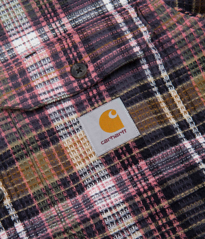 Carhartt Valmon Shirt in Valmon Check and Hamilton Brown