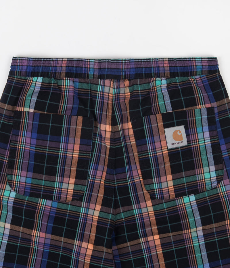Carhartt Vilay Shorts in Vilay Check and Dark Navy