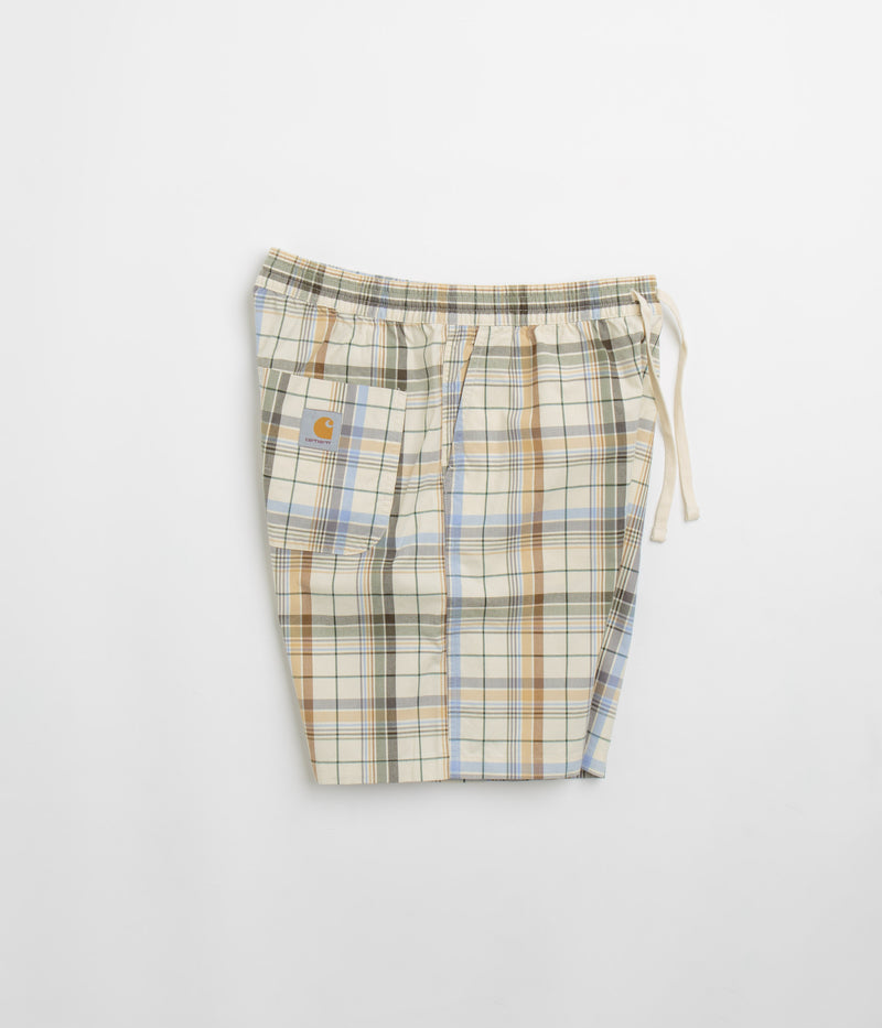 Carhartt Vilay Shorts in Vilay Check and Natural