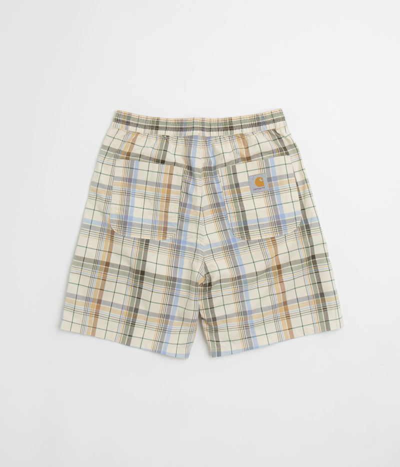 Carhartt Vilay Shorts in Vilay Check and Natural