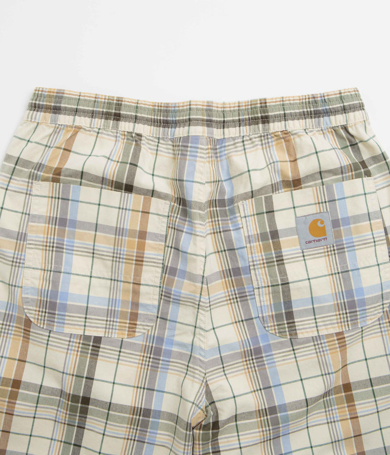 Carhartt Vilay Shorts in Vilay Check and Natural