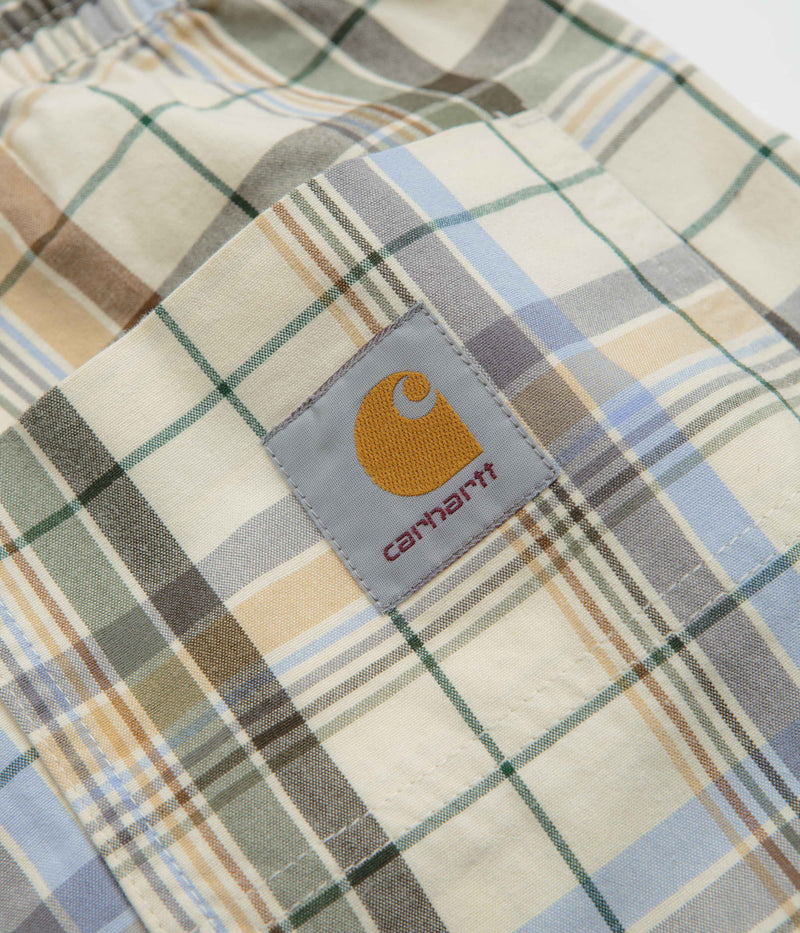Carhartt Vilay Shorts in Vilay Check and Natural