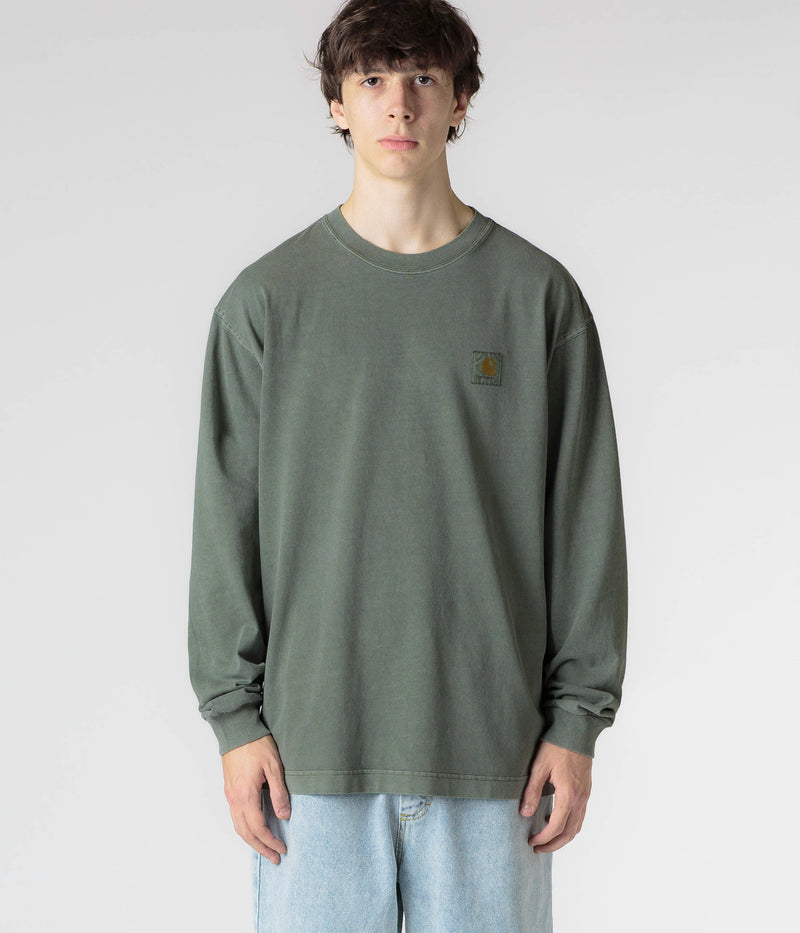 Carhartt Vista Long Sleeve T-Shirt in Smoke Green