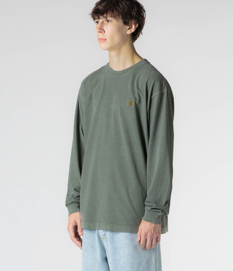 Carhartt Vista Long Sleeve T-Shirt in Smoke Green