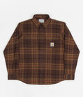 Carhartt Wallace Shirt in Wallace Check and Ale