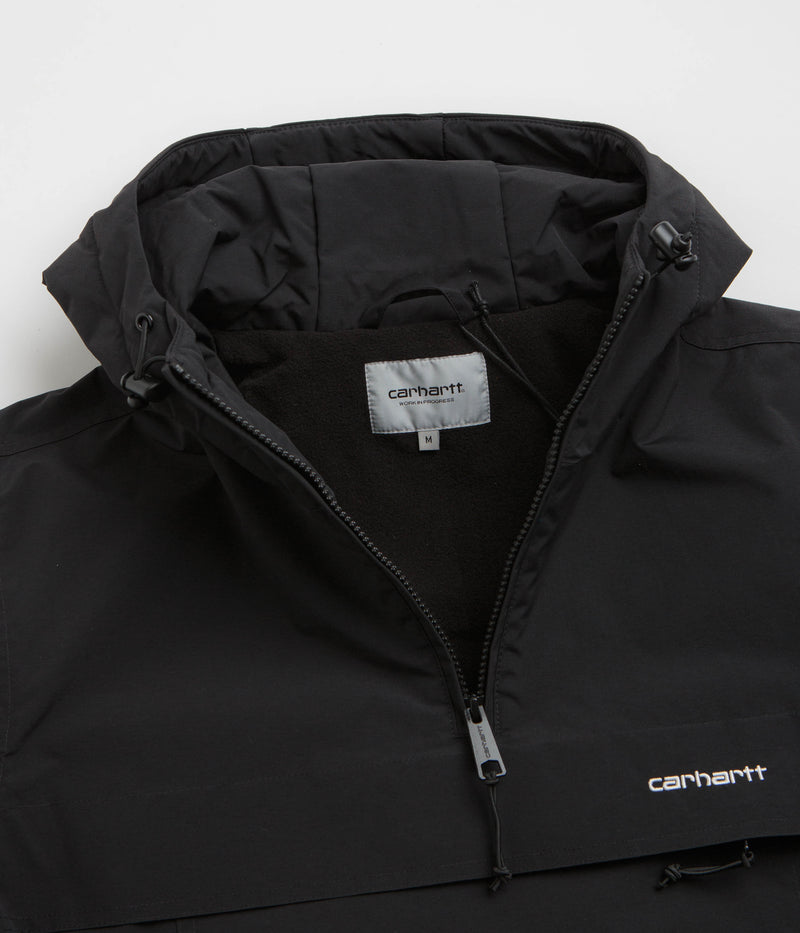 Carhartt Windbreaker Pullover Jacket in Black and White