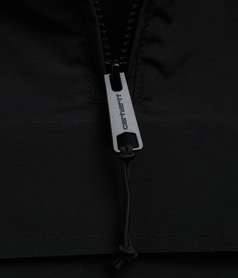Carhartt Windbreaker Pullover Jacket in Black and White