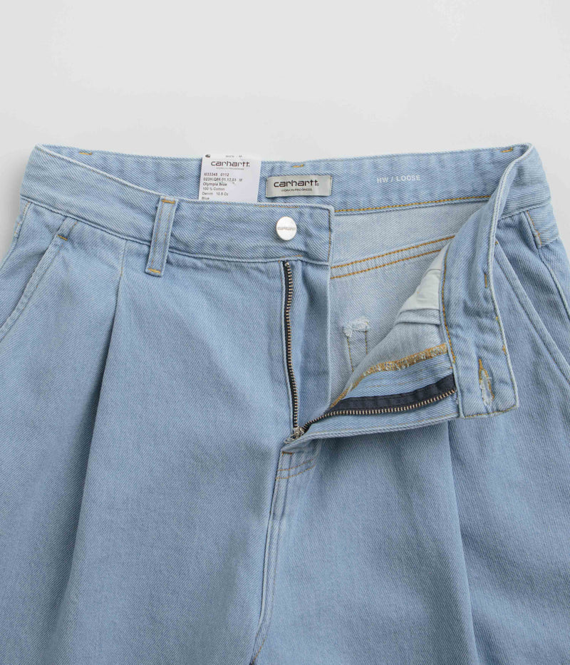 Carhartt Womens Alta Shorts in Stone Bleached Blue