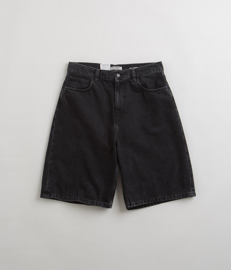Carhartt Womens Brandon Shorts in Black Stone Washed