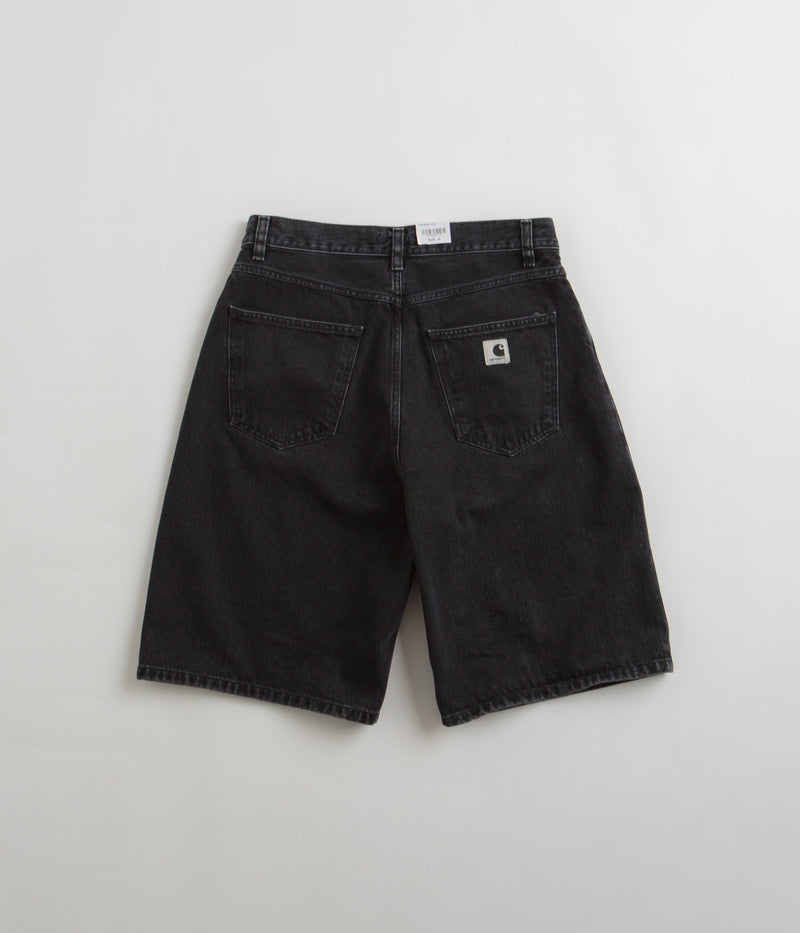 Carhartt Womens Brandon Shorts in Black Stone Washed