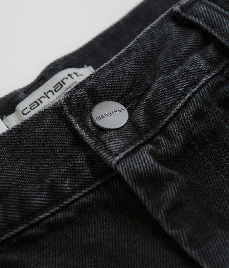 Carhartt Womens Brandon Shorts in Black Stone Washed