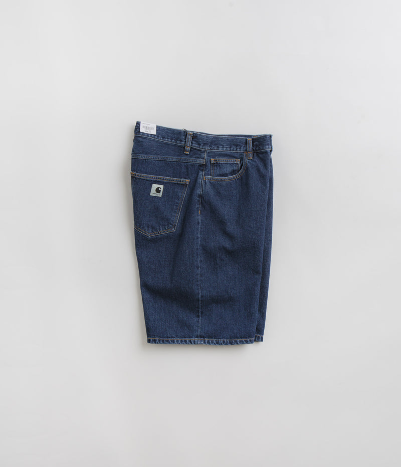 Carhartt Womens Brandon Shorts in Blue Stone Washed
