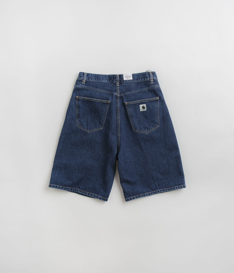 Carhartt Womens Brandon Shorts in Blue Stone Washed