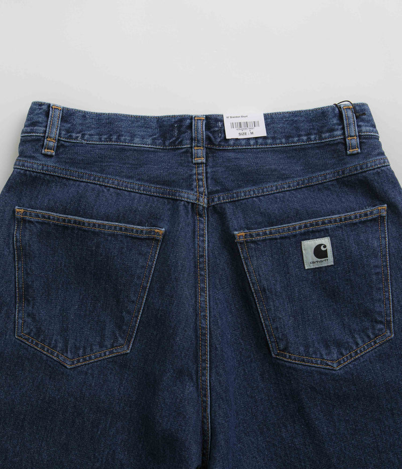 Carhartt Womens Brandon Shorts in Blue Stone Washed