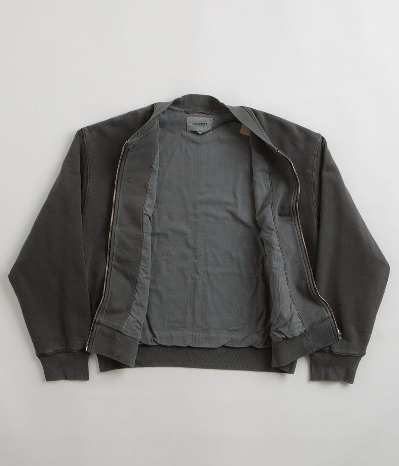 Carhartt Womens Nelson Sweat Bomber Jacket in Charcoal