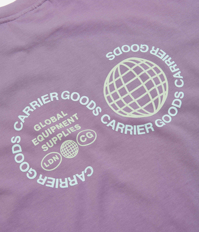 Carrier Goods Globe T-Shirt in Purple Sage