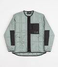 Carrier Goods Quilted Zip Through Jacket in Sage