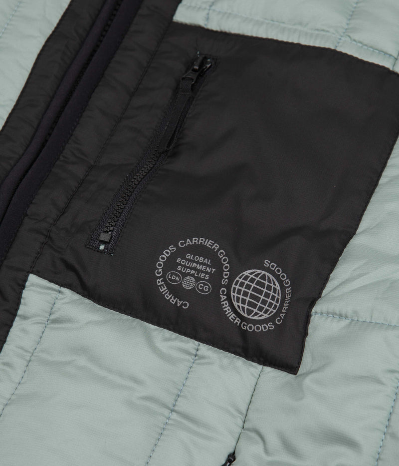 Carrier Goods Quilted Zip Through Jacket in Sage