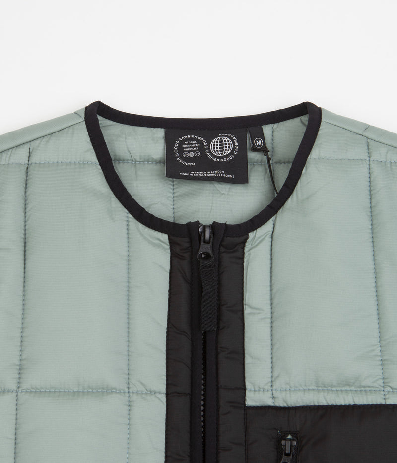 Carrier Goods Quilted Zip Through Jacket in Sage