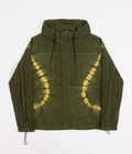 Carrier Goods Tie Dye Nylon Jacket in Golden Green