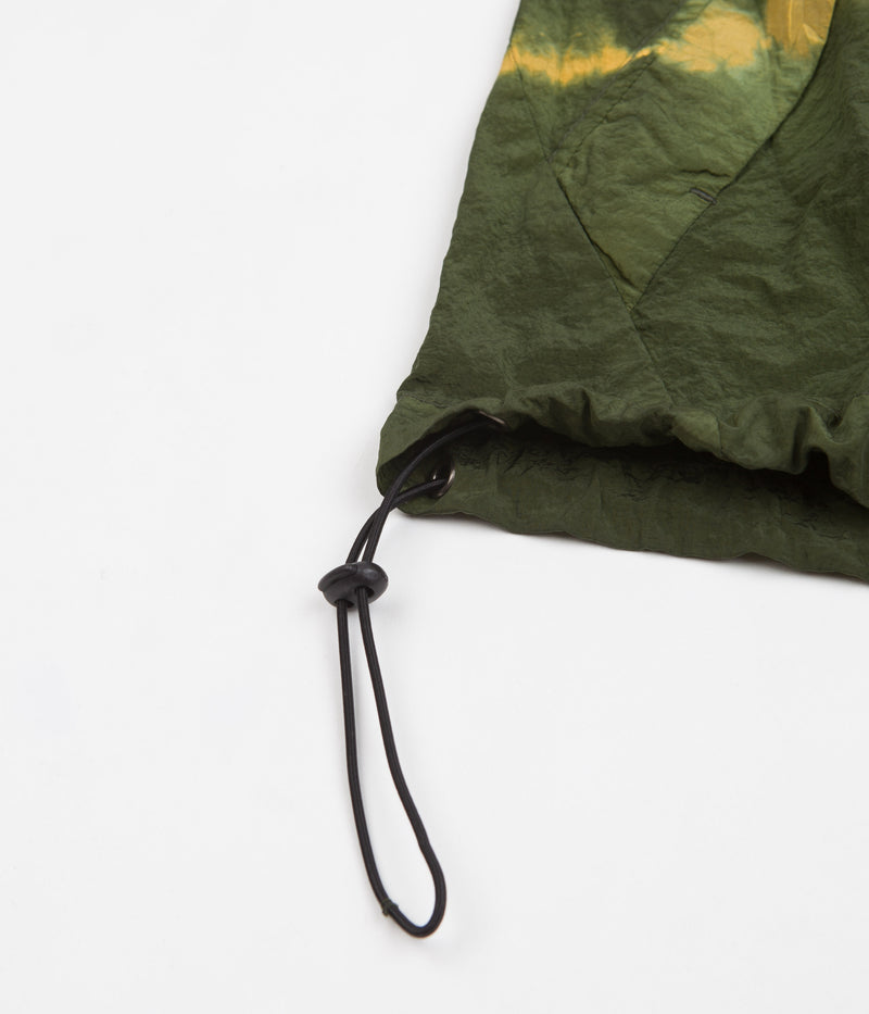 Carrier Goods Tie Dye Nylon Jacket in Golden Green