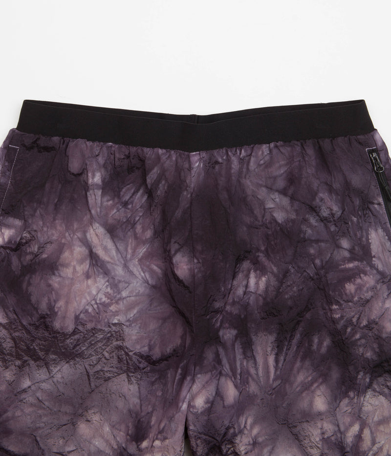 Carrier Goods Tie Dye Trail Runner Shorts in Purple