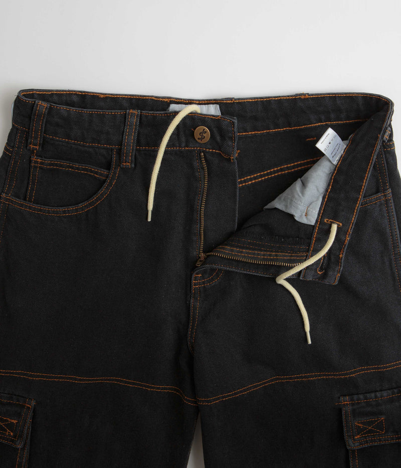 Cash Only Aleka Cargo Jeans in Faded Black