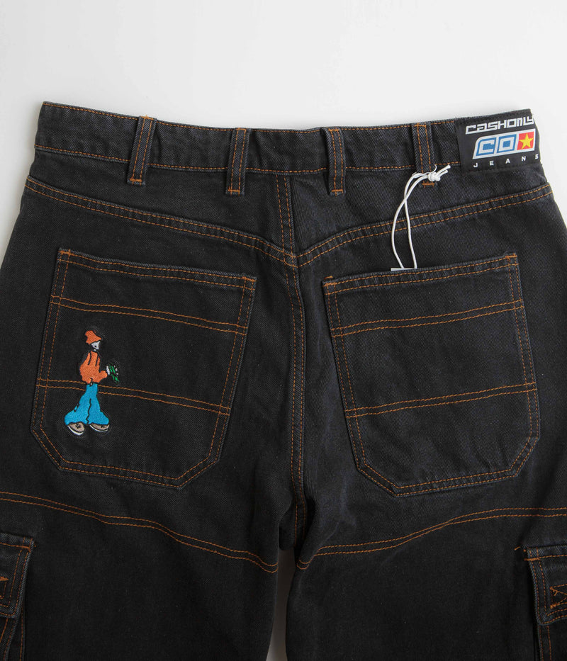 Cash Only Aleka Cargo Jeans in Faded Black