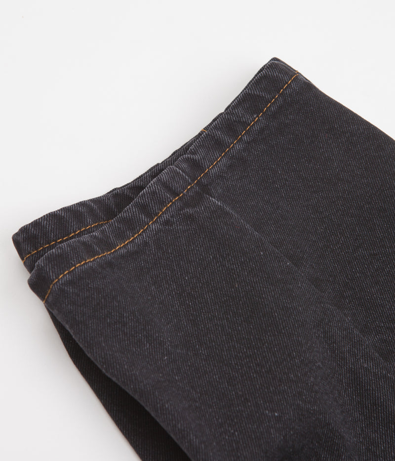 Cash Only Baggy Jeans in Washed Black and Gold
