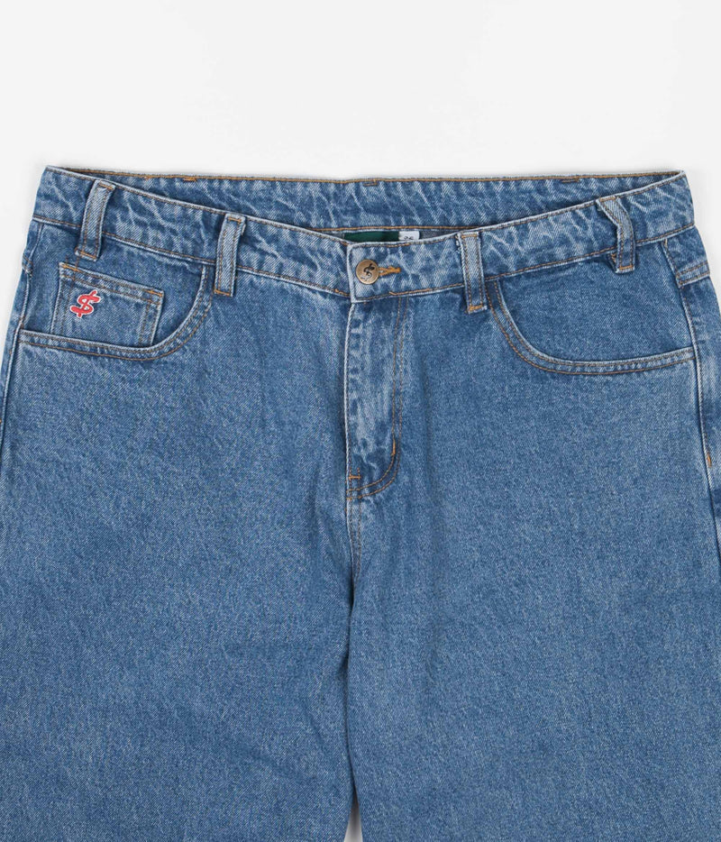 Cash Only Baggy Jeans in Washed Indigo
