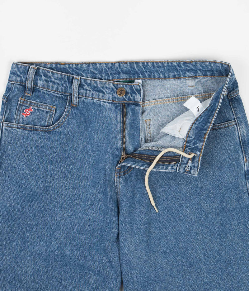 Cash Only Baggy Jeans in Washed Indigo