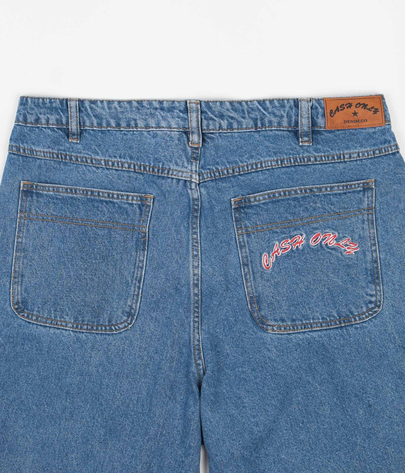 Cash Only Baggy Jeans in Washed Indigo
